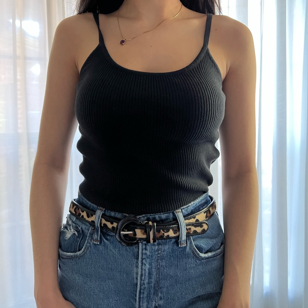 Vintage Cheetah Print Belt